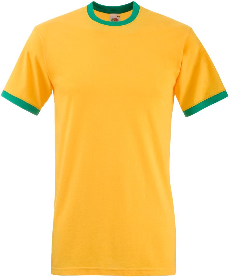 Levně Racerback tričko - sunflower/kelly green