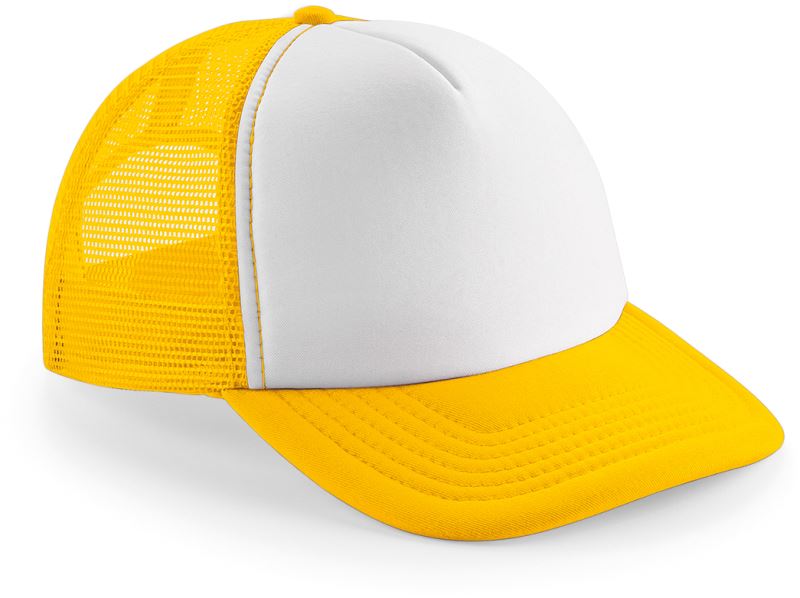 Levně 5 panelová kšiltovka Vintage Trucker - sunflower/white