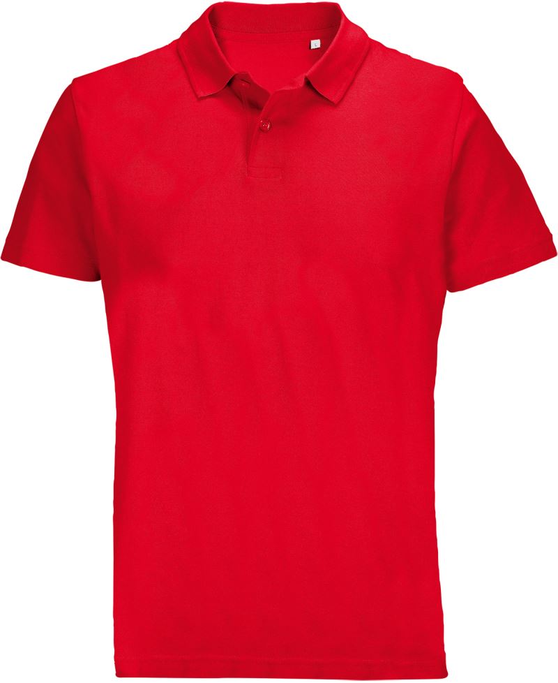 Levně Unisex piqué polo - red
