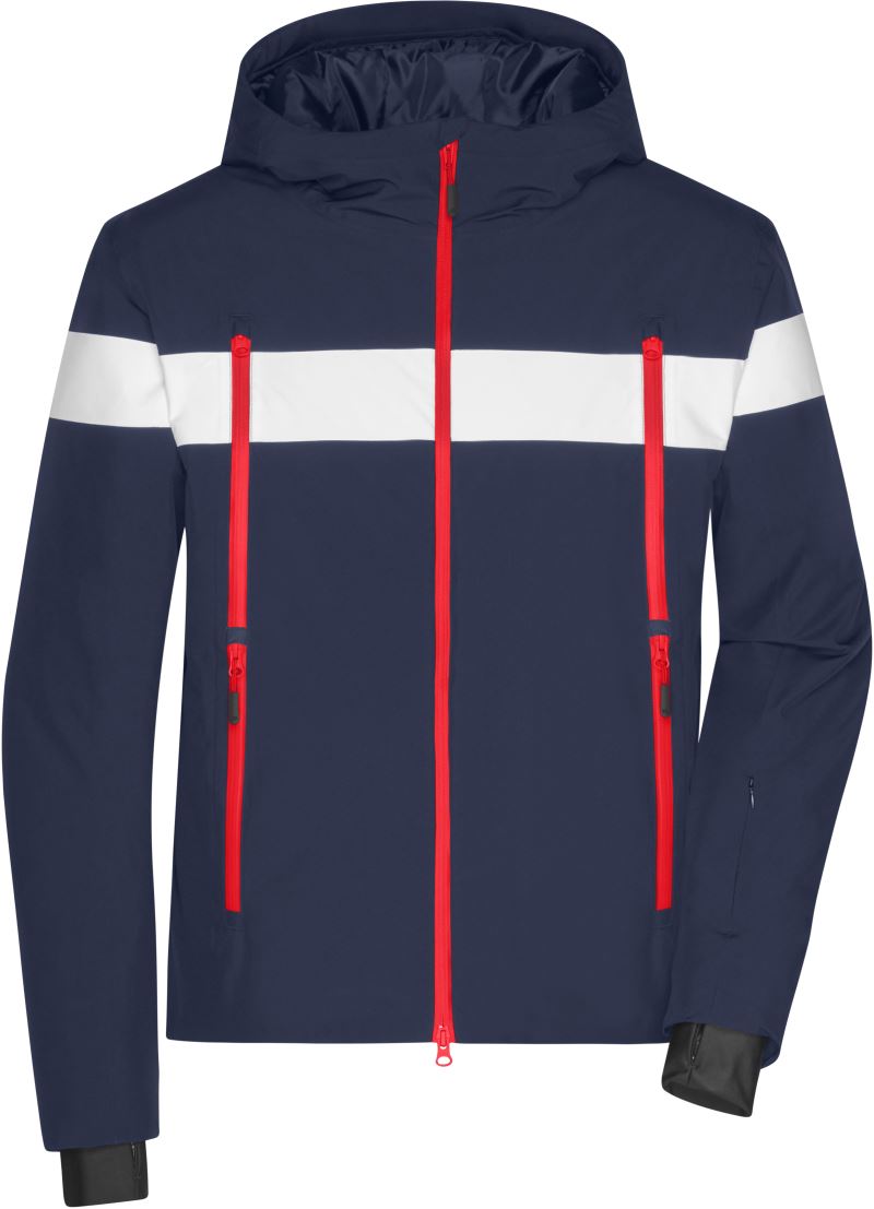 Levně Pánská zimní sportovní bunda - navy/white