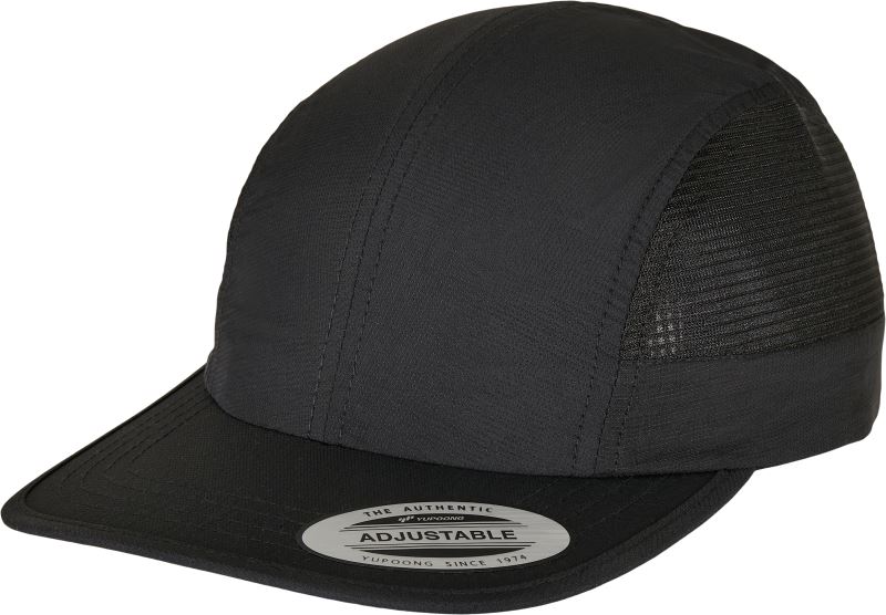 Levně 6 panelová Snapback kšiltovka "Nylon" - black