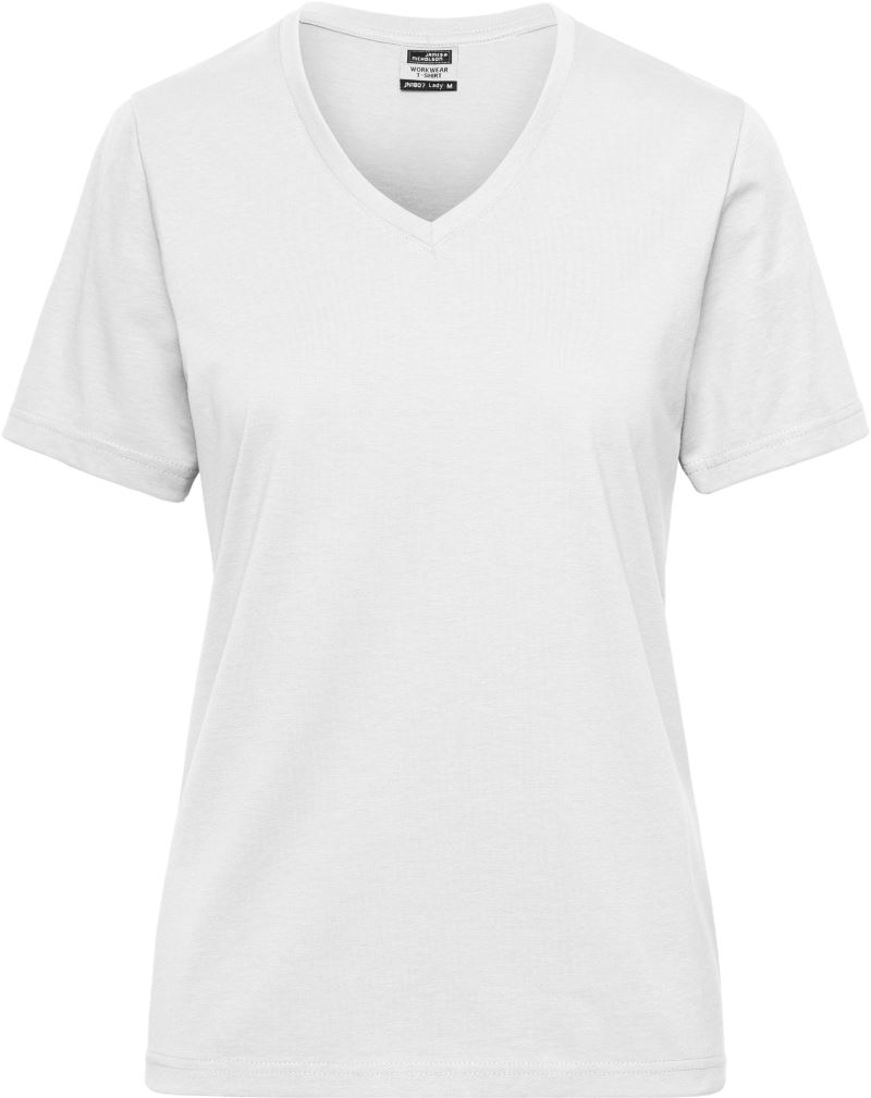 Levně Dámské pracovní tričko z bio bavlny - Solid - white