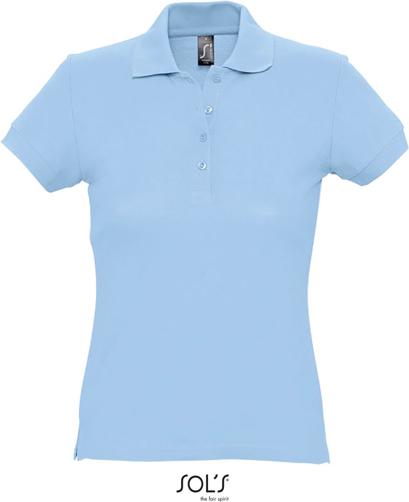Dámské piqué polo - sky blue