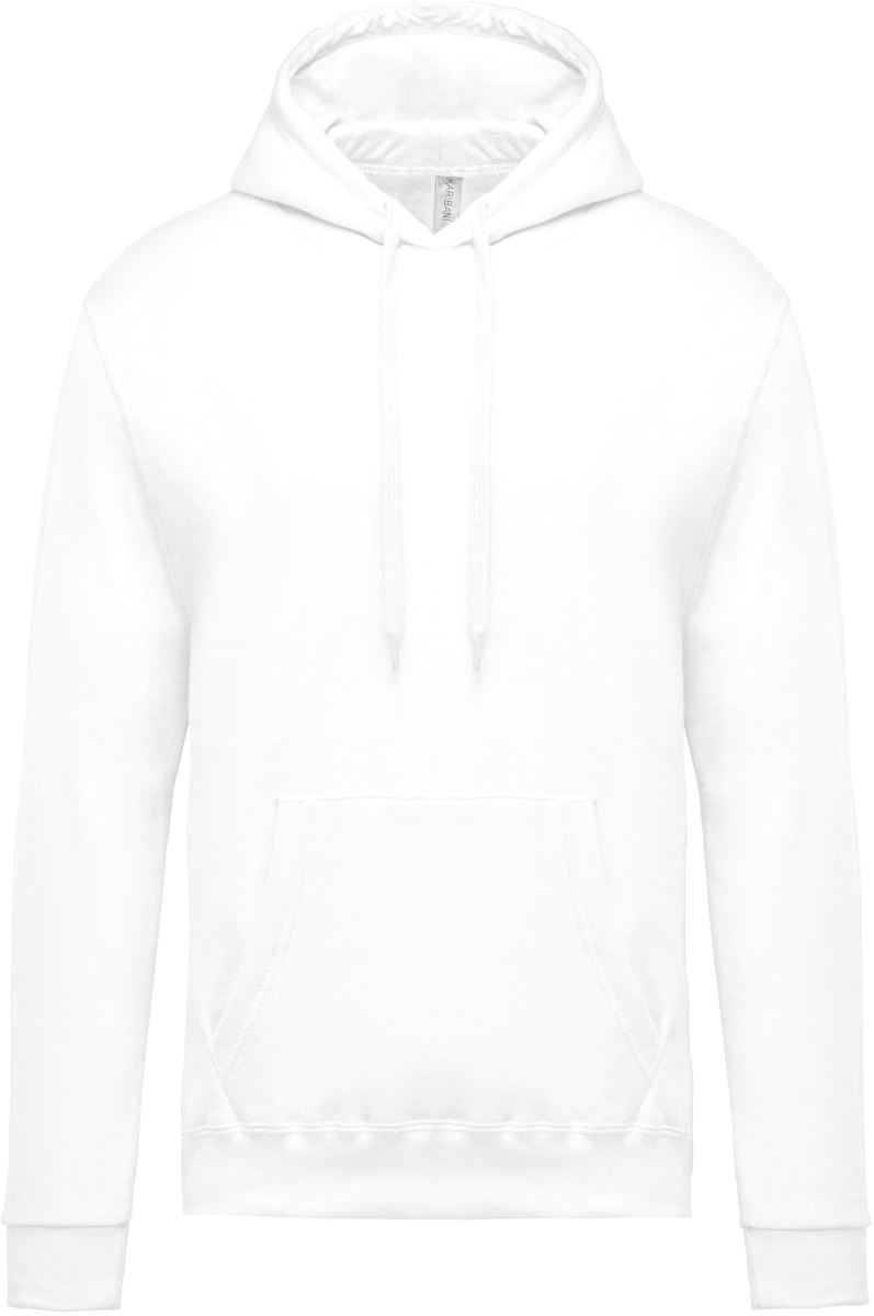 Levně Pánská mikina s kapucí - white