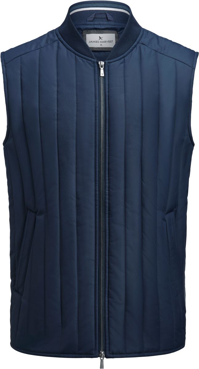 Levně Pánská prošívaná vesta - navy