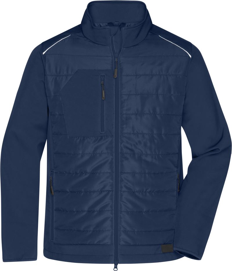 Levně Pánská hybridní bunda - navy/navy