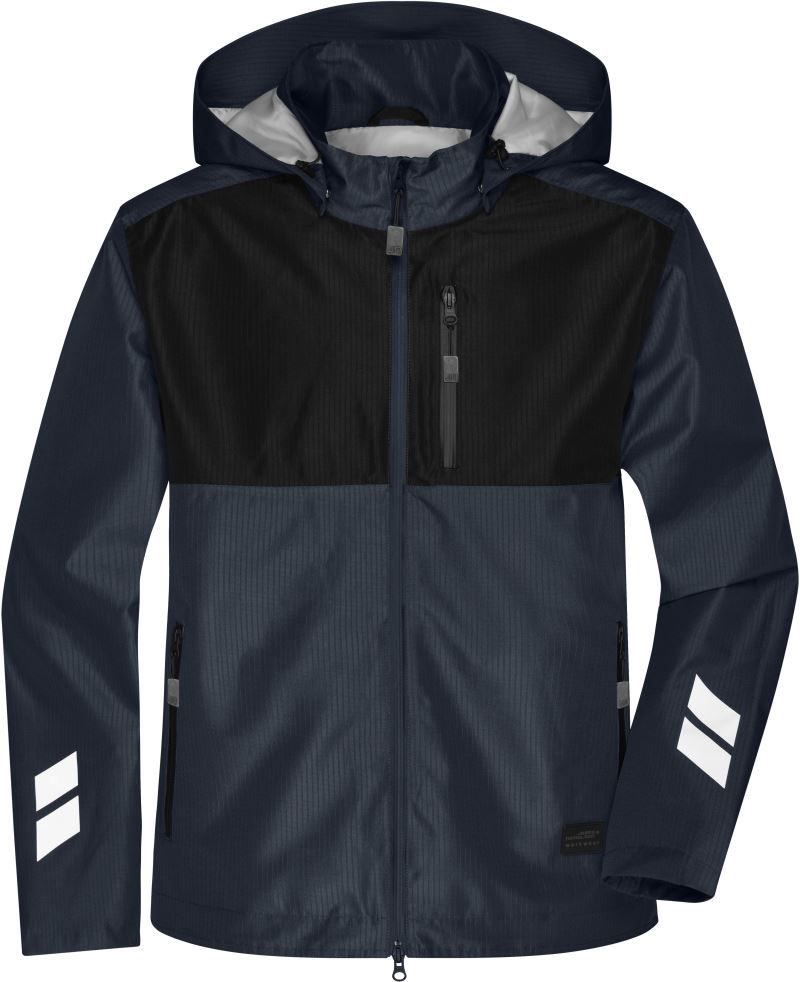 Levně Pracovní hardshellová bunda - carbon/black