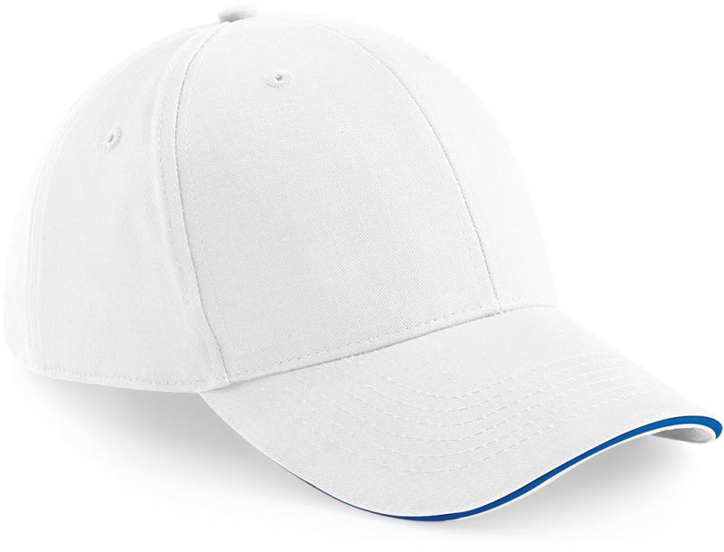Levně 6 panelová sandwich kšiltovka "Athleisure" - white/bright royal