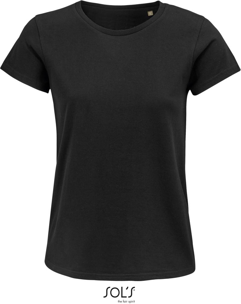 Levně Dámské tričko z bio bavlny - deep black