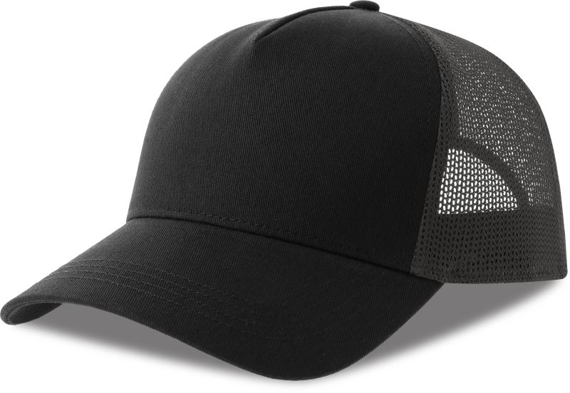 Levně 5 panelová Trucker kšiltovka - black/dark grey