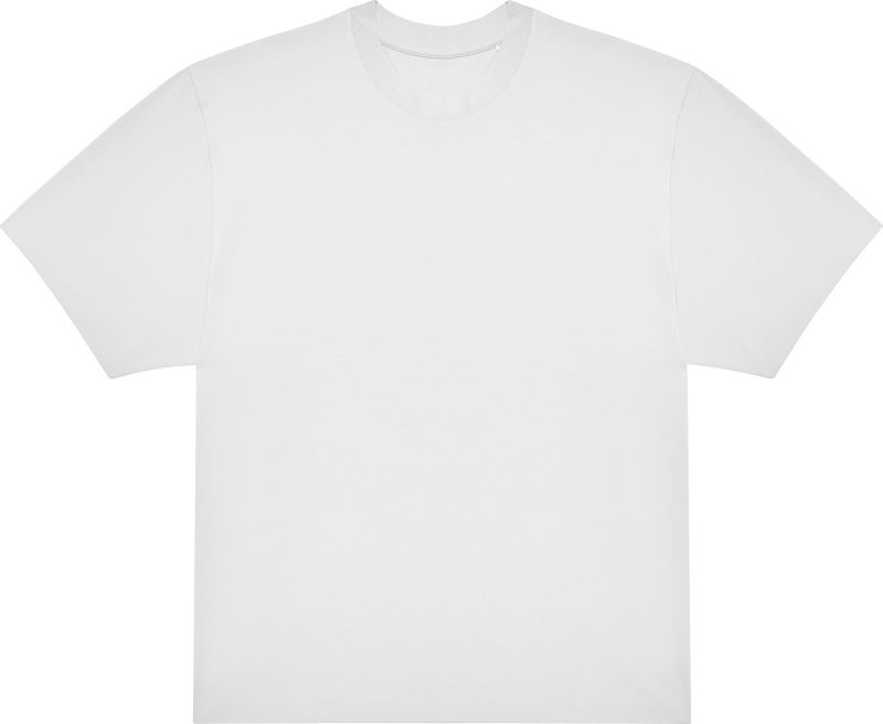 Oversize tričko z těžké bavlny - white
