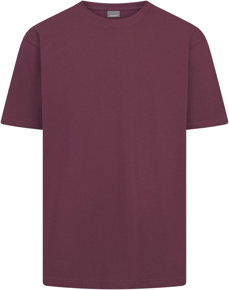 Levně Unisex tričko z těžké bavlny - burgundy