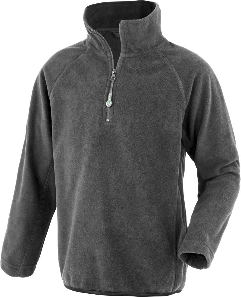 Levně Dětská mikrofleecová mikina s 1/4 zipem - grey