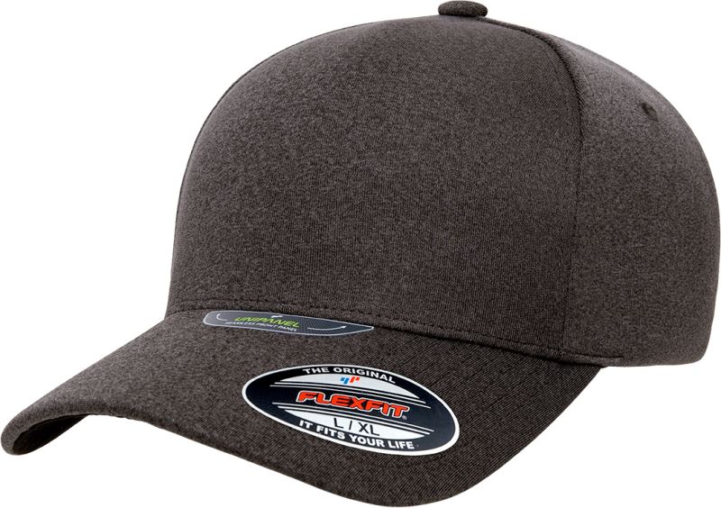 Levně 5 panelová kšiltovka "Unipanel" - dark grey melange