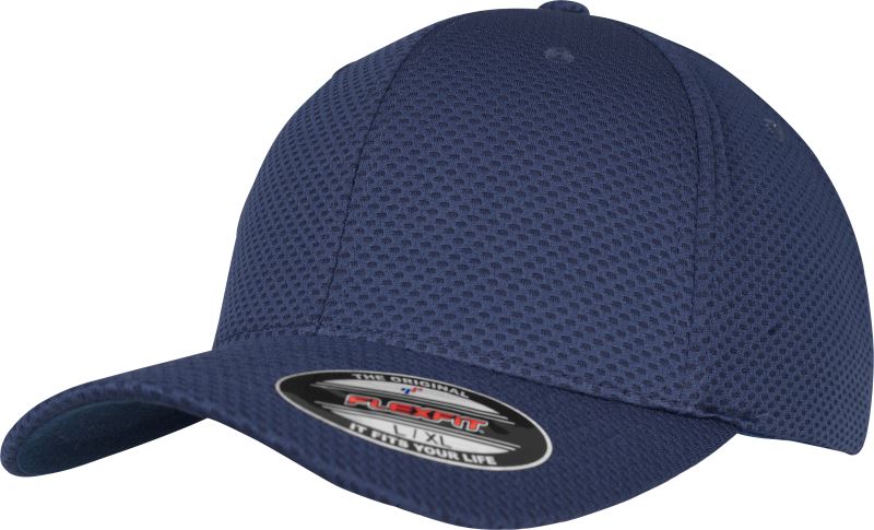 Levně 6 panelová žerzejová kšiltovka „3D Hexagon“ - navy