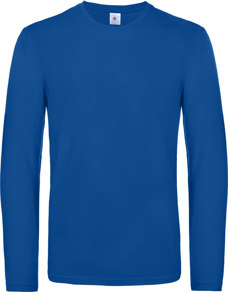 Levně Tričko s dlouhým rukávem z těžké bavlny - royal blue