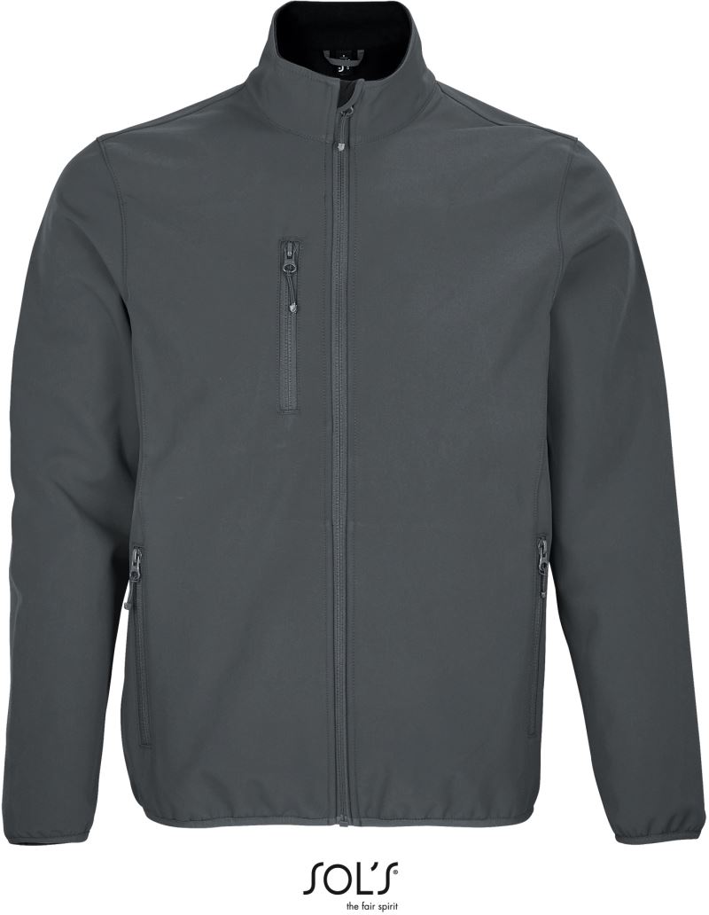 Levně Pánská 3-vrstvá softshellová bunda - charcoal grey