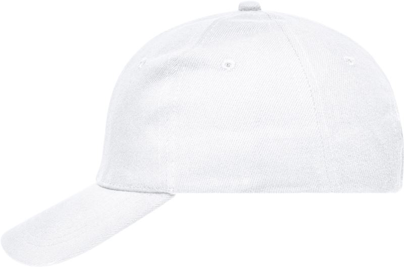 Levně 6 panelová kšiltovka z těžké bavlny - white
