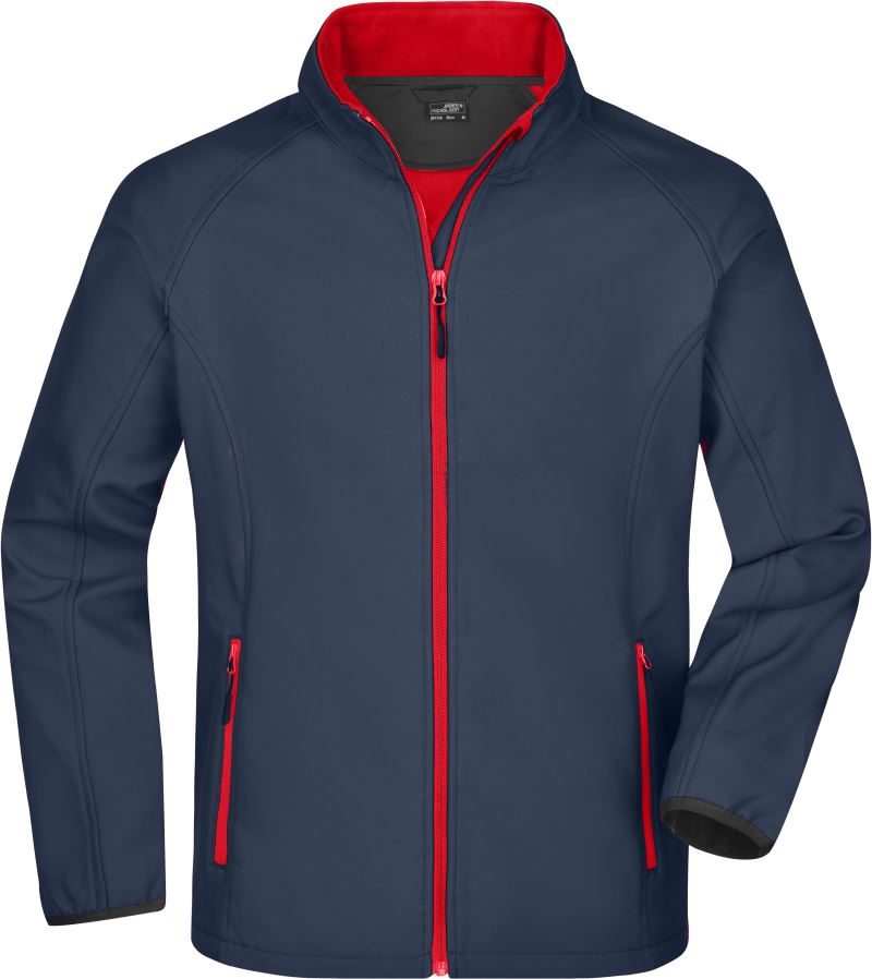 Levně Pánská 2-vrstvá promo softshellová bunda - iron grey/red