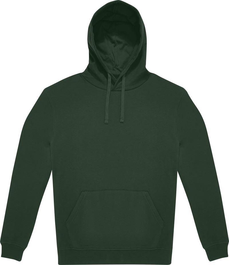 Levně Unisex mikina s kapucí - forest green