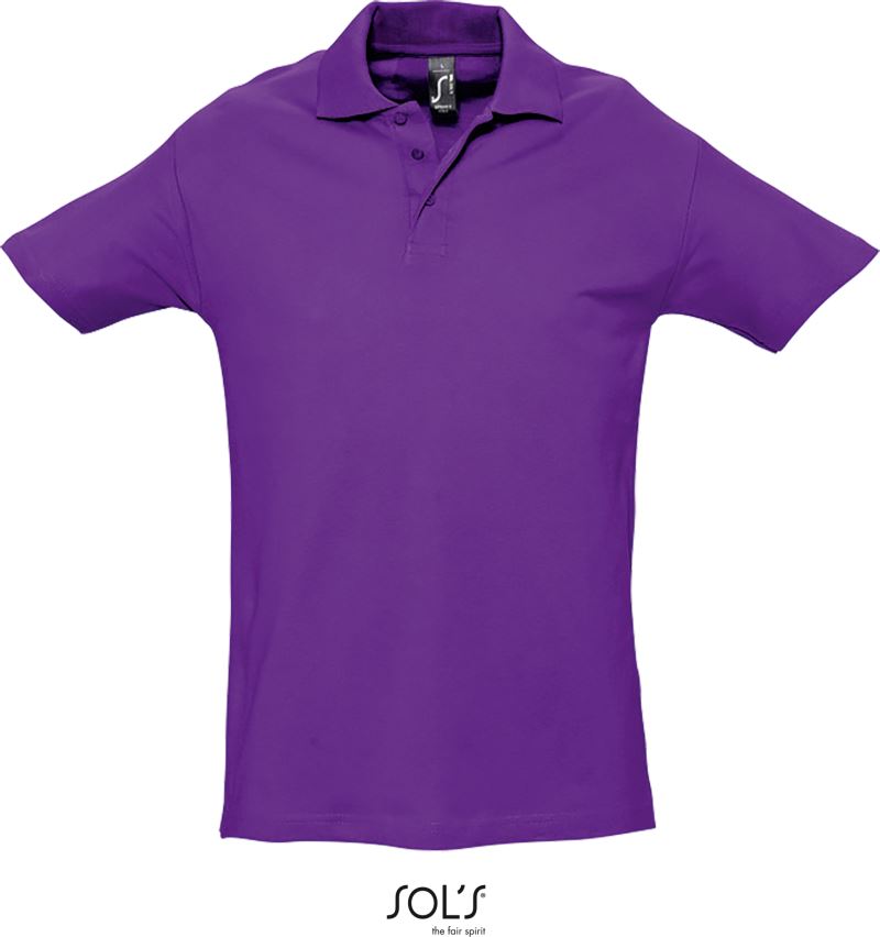 Levně Piqué polo - dark purple