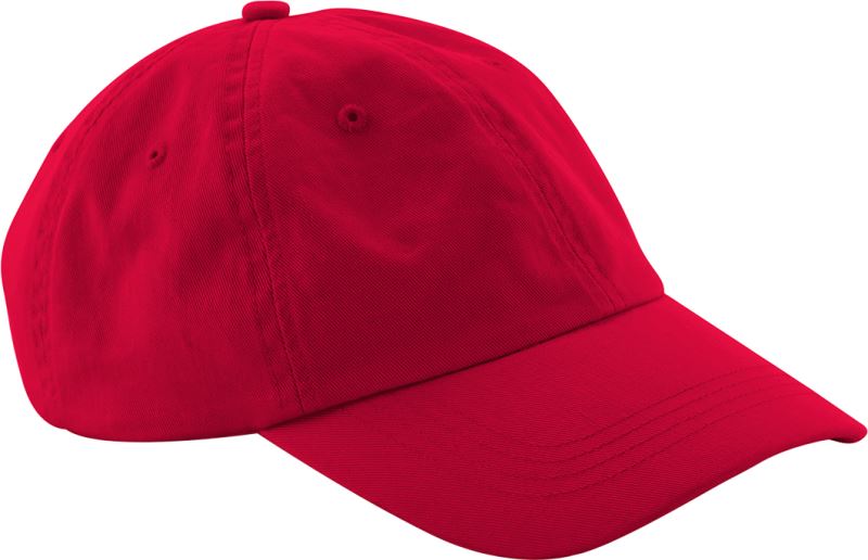 Levně 6 panelová nízkoprofilová kšiltovka - classic red