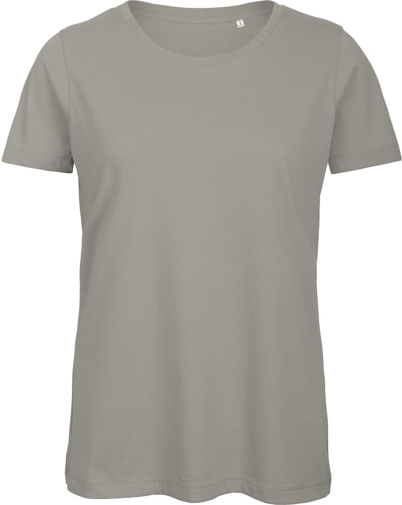 Levně Dámské tričko Medium Fit z bio bavlny - light grey