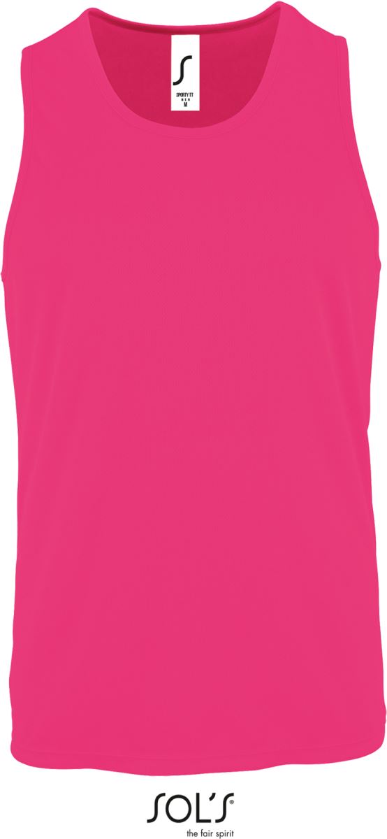 Levně Pánské sportovní tílko - neon pink