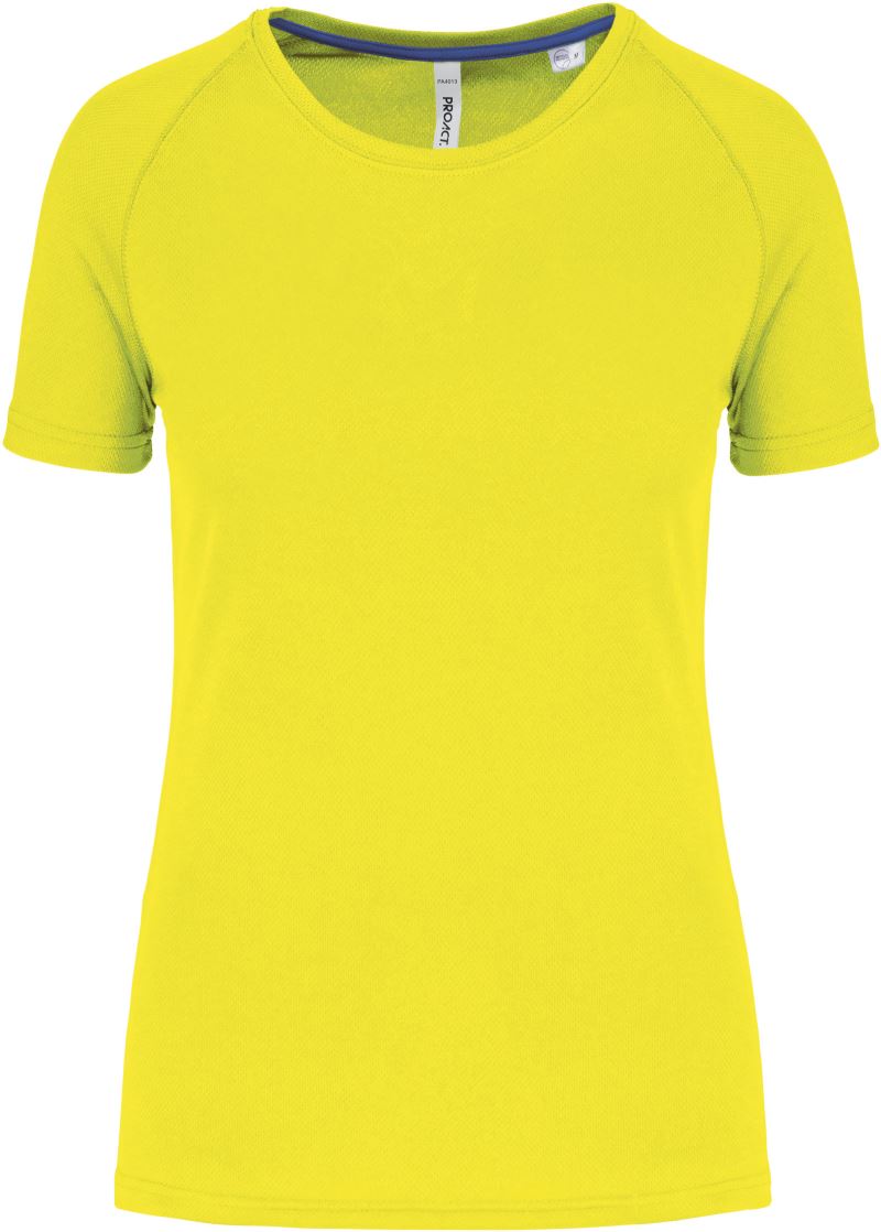Dámské sportovní tričko - fluorescent yellow