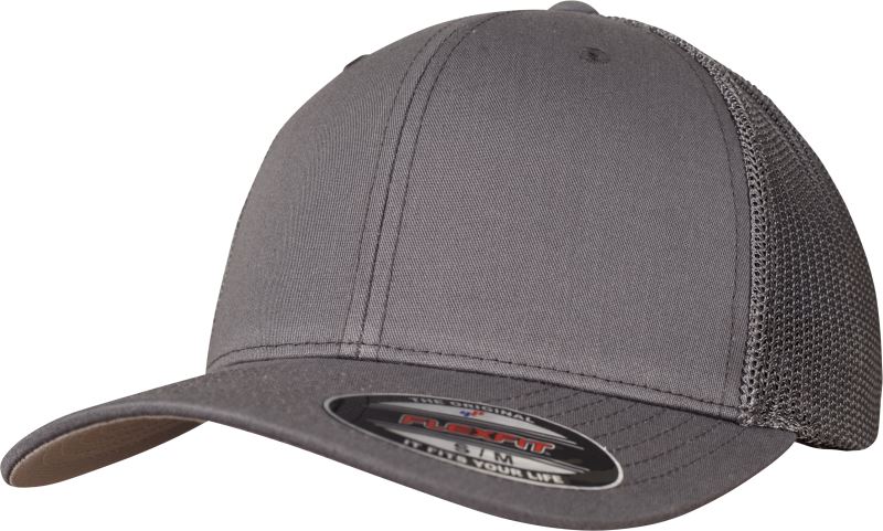 Levně 6 panelová Trucker kšiltovka "Mesh" - dark grey