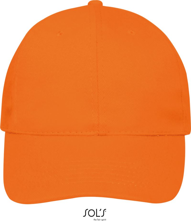 Levně 6 panelová baseballová kšiltovka - orange