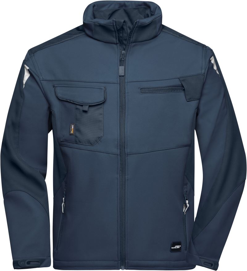 Levně Pracovní letní softshellová bunda - Strong - navy/navy