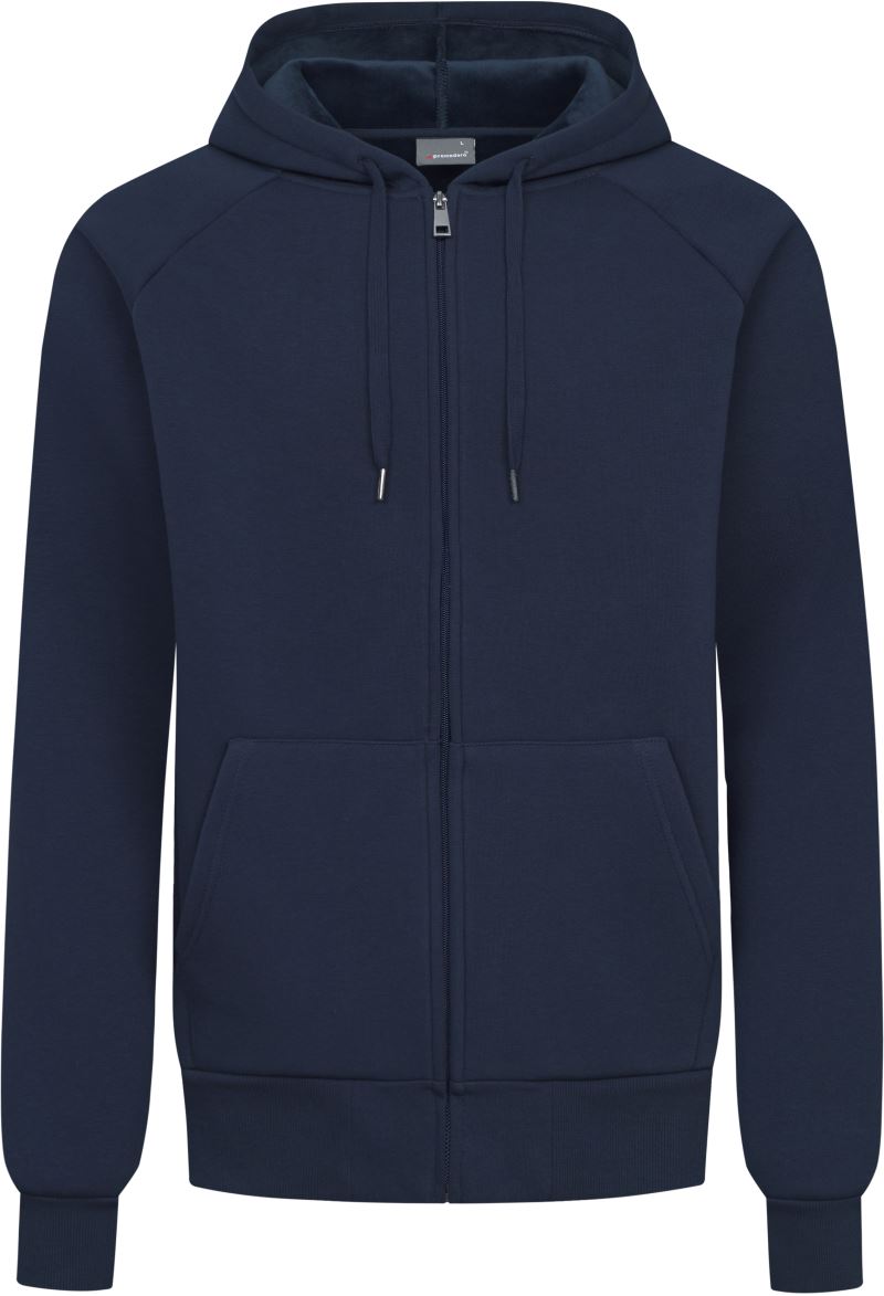 Unisex mikina s kapucí z těžké bavlny - navy