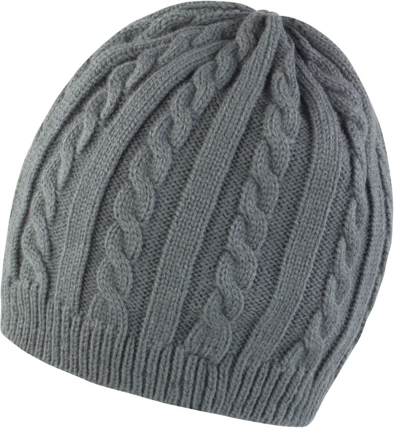 Pletená čepice - grey