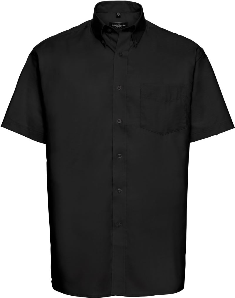 Levně Košile Oxford s krátkým rukávem - black