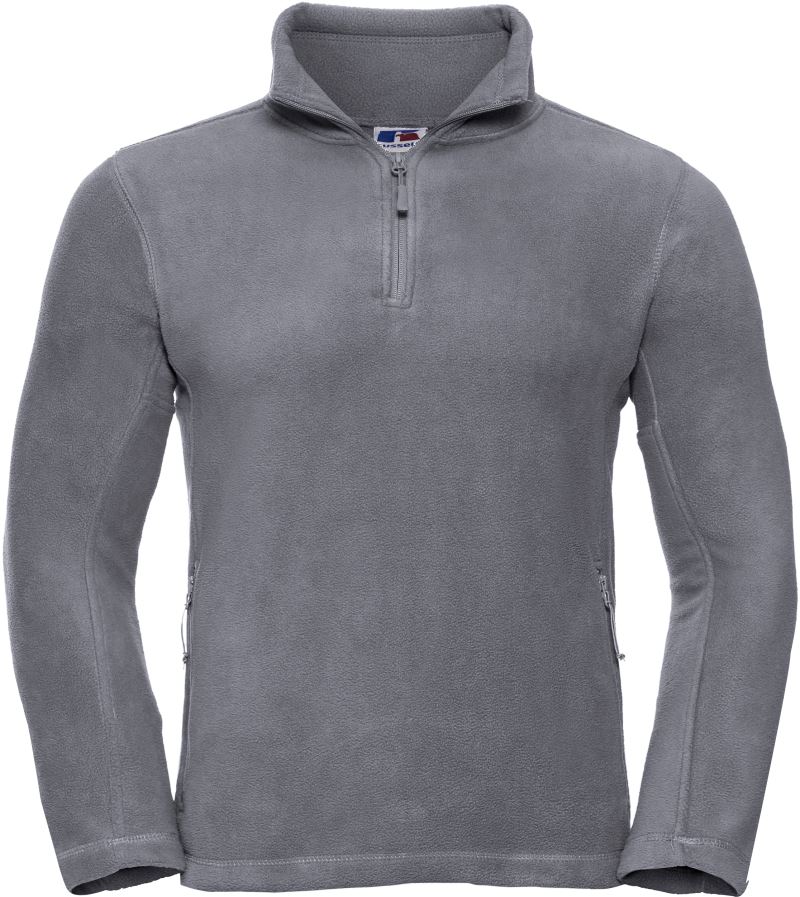 Levně Fleecová mikina s 1/4 zipem - convoy grey