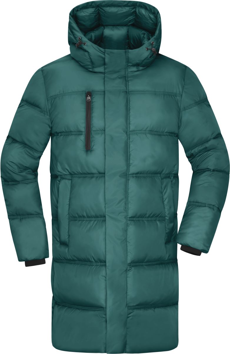 Levně Pánský zimní kabát - smoky green