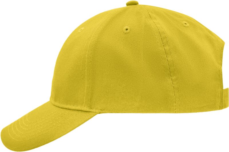 Levně Broušená 6 panelová kšiltovka - sun yellow
