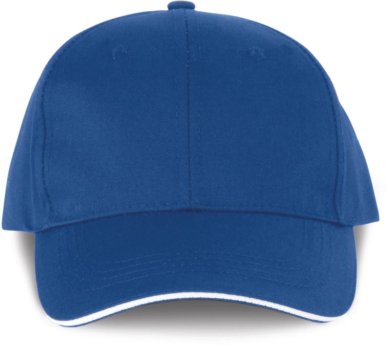 Levně 6 panelová kšiltovka - royal blue/white