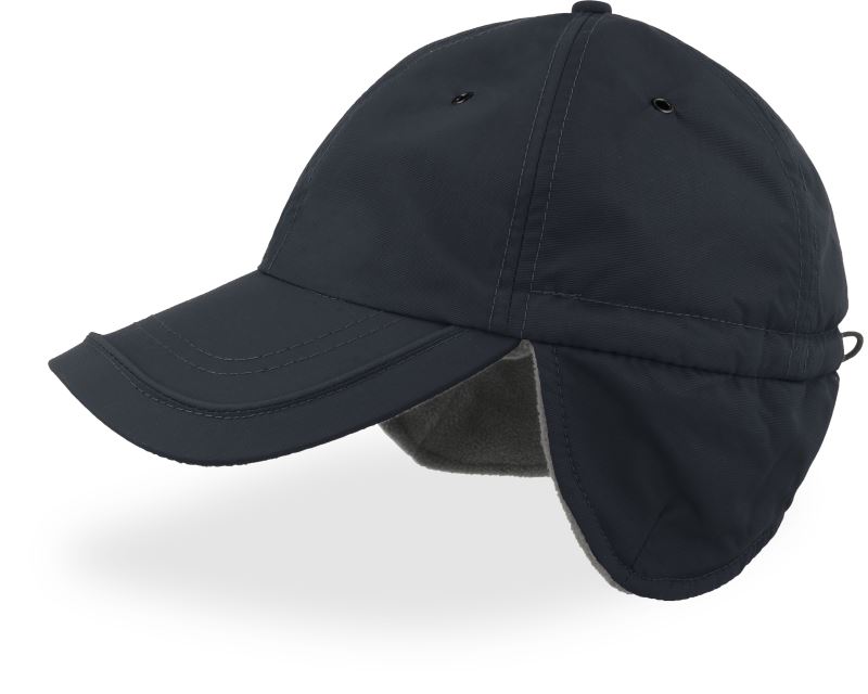Levně 6 panelová kšiltovka s ochranou uší - navy