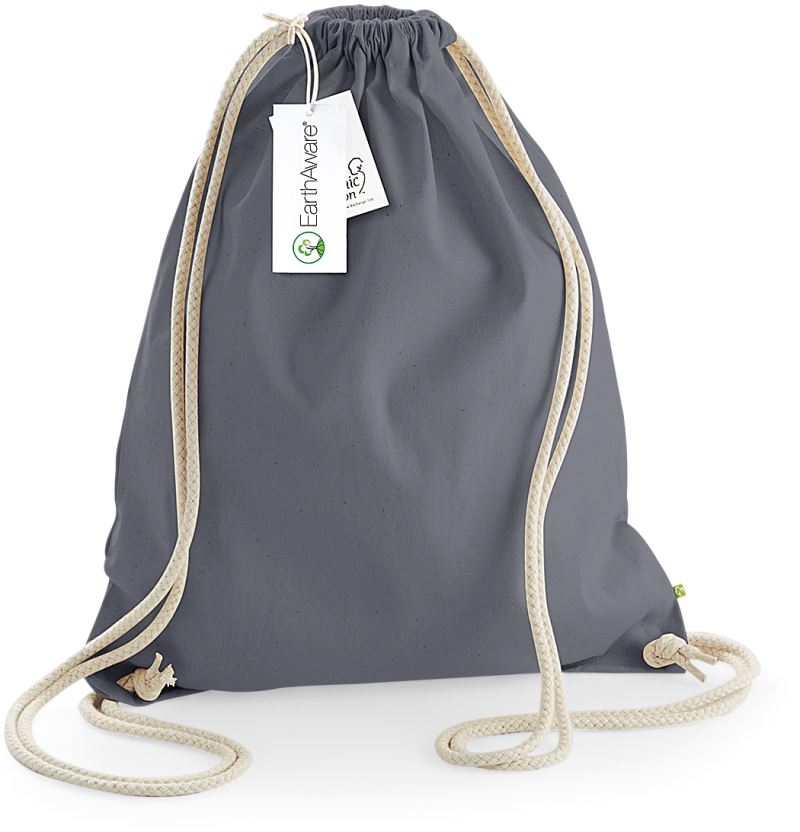 Levně Vak EarthAware® z těžké bio bavlny - graphite grey