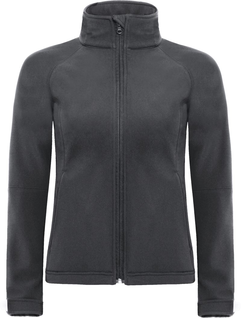 Levně Dámská 3-vrstvá softshellová bunda s kapucí - dark grey