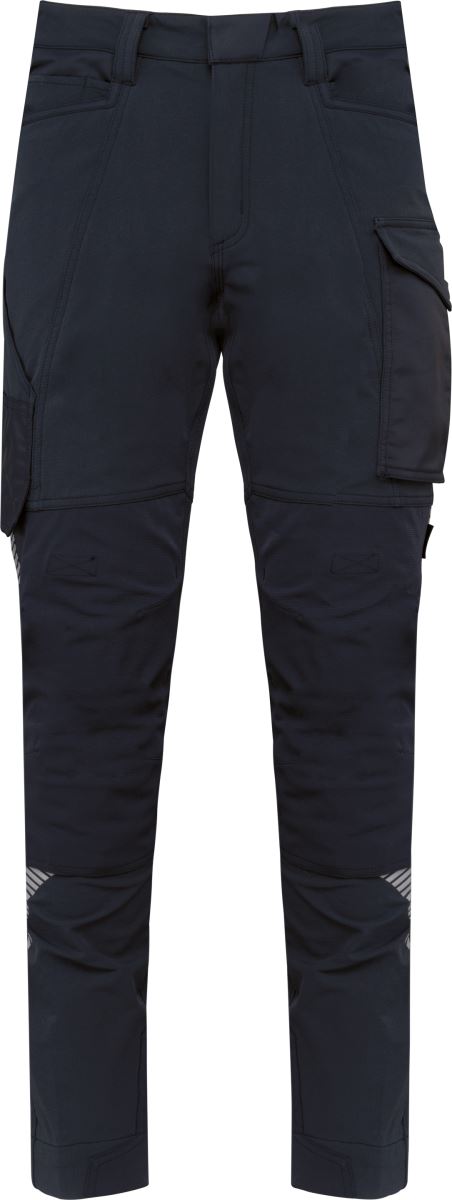 Levně Unisex strečové pracovní kalhoty - navy
