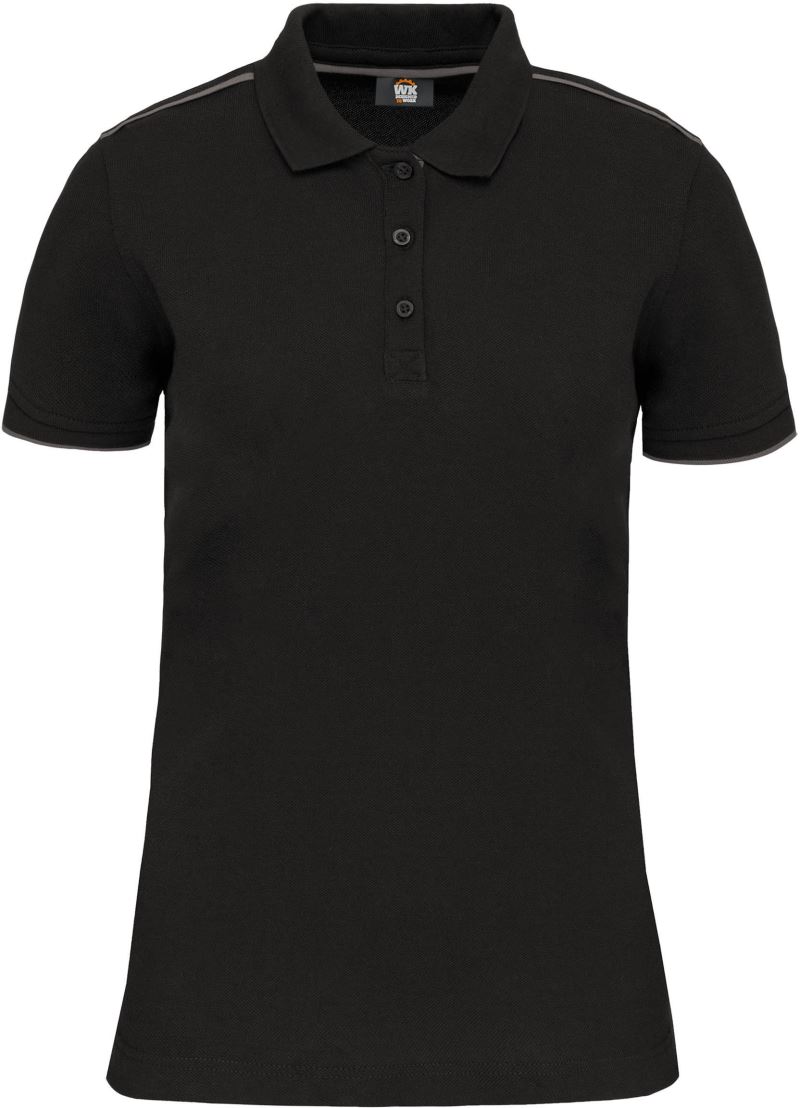 Levně Dámské pracovní piqué polo "Day-to-Day" - black/silver