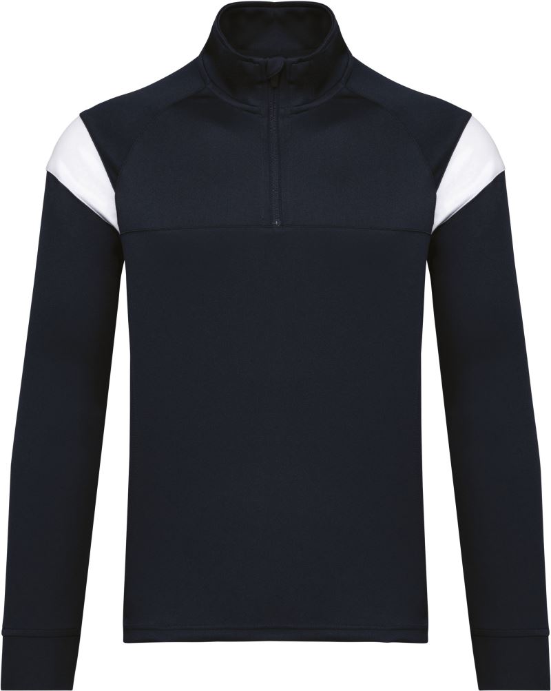 Levně Dětská tréninková mikina s 1/4 zipem - navy