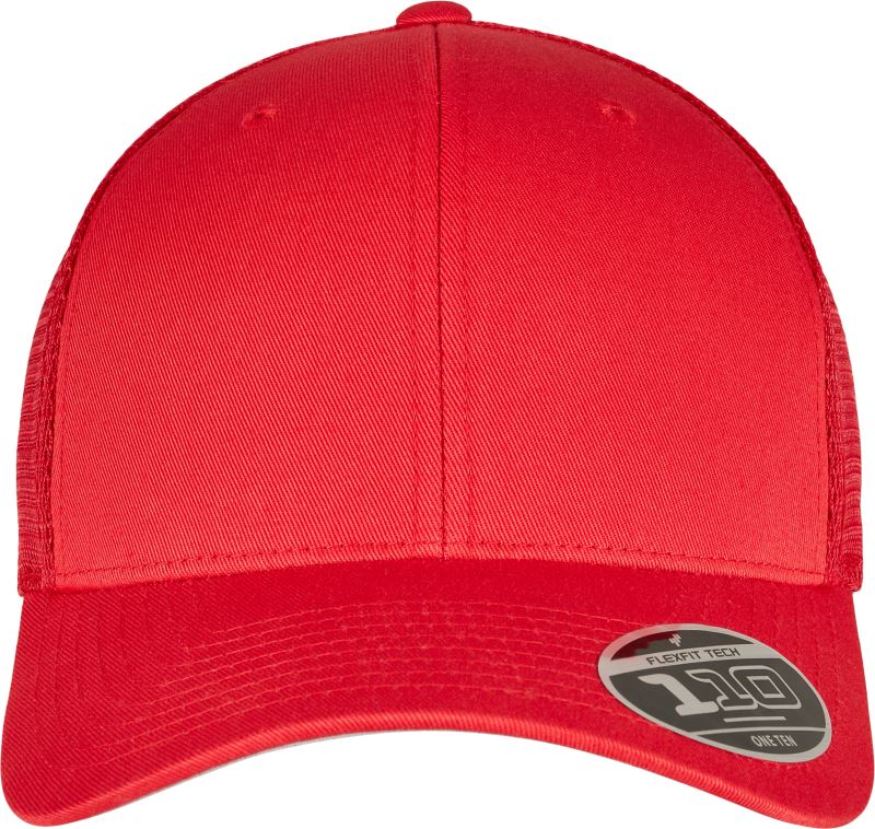 Levně 6 panelová síťovaná kšiltovka - red