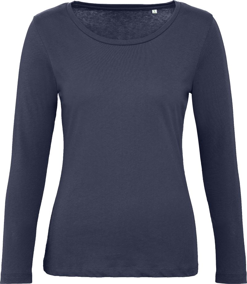 Levně Dámské tričko s dlouhým rukávem - navy blue