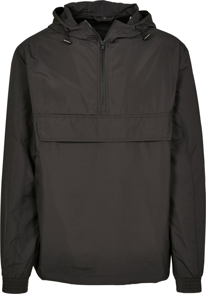 Levně Větrovka s 1/4 zipem - black