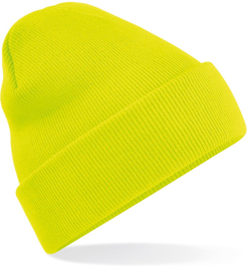 Levně Pletená čepice "Original" - fluorescent yellow