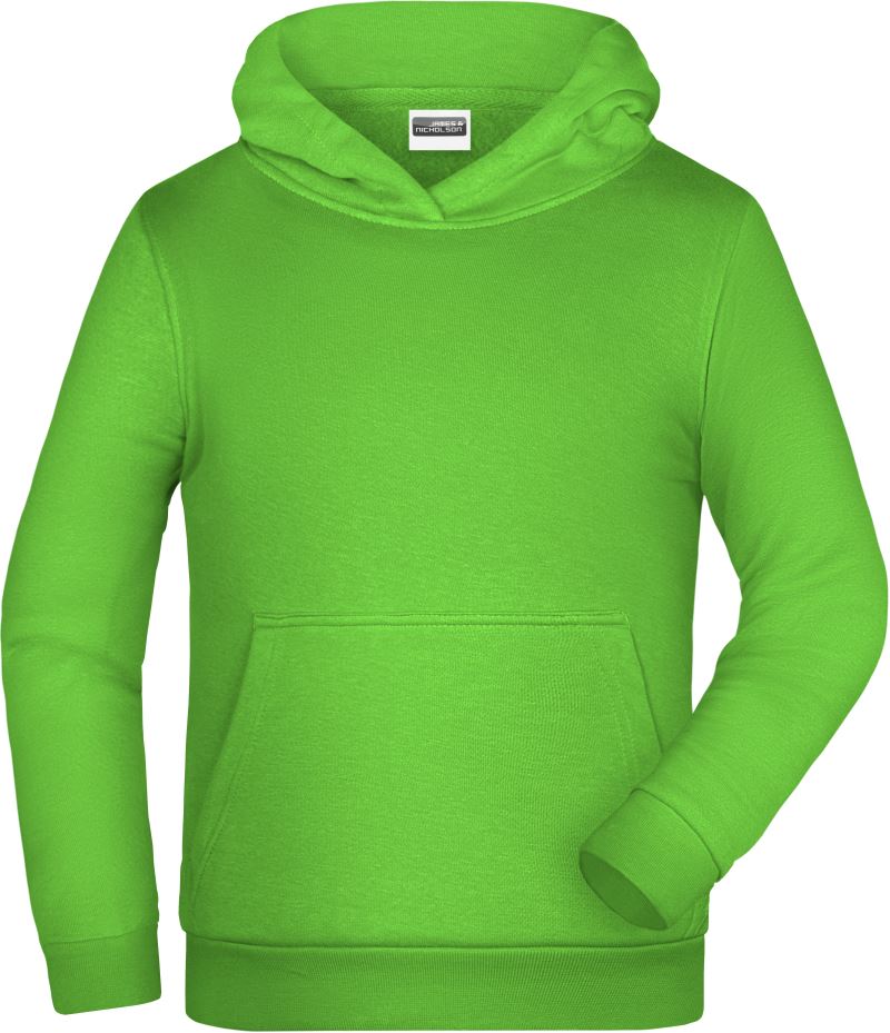 Dětská mikina s kapucí - lime green